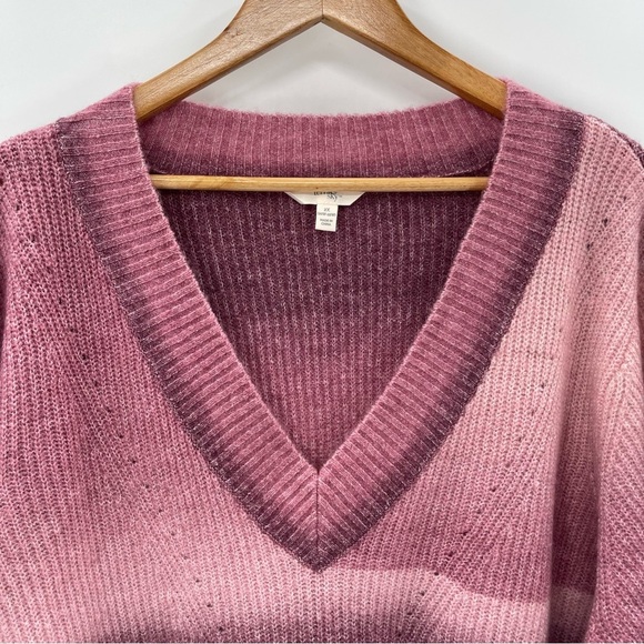 Terra & Sky Pink Ombre Textured Pullover Sweater Size 2X - Picture 4 of 13